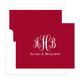 Colorful Fancy Script Monogram Folded Note Cards Image 5 of 11